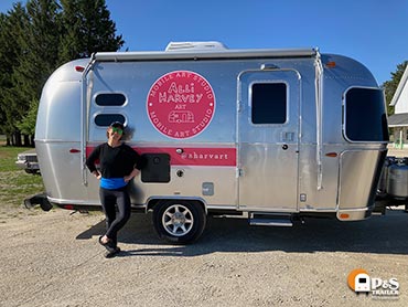 Airstream Bambi art trailer - Alli Harvey