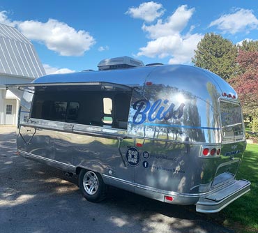 Cup of Bliss coffee roaster Airstream trailer