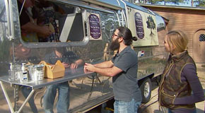 Jep and Jessica at  Food Trailer