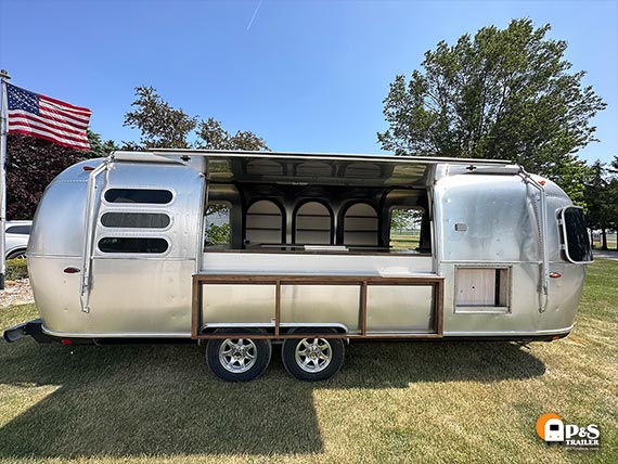 New Airstream Legacy Acres - wedding venue - event trailer.