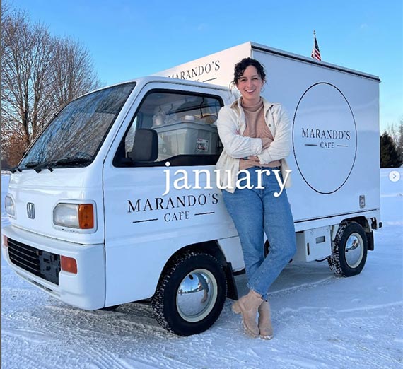 Karla with her Marando's Cafe Truck