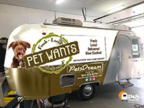 Airstream pet supply trailer