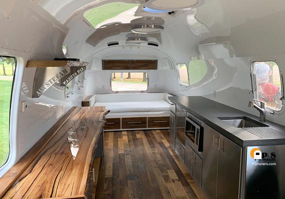 Red Peg Airstream lounge trailer