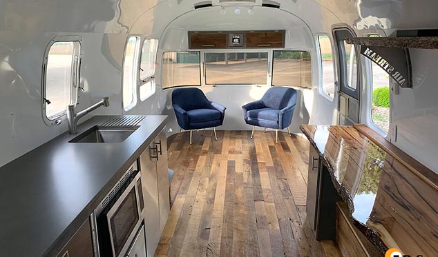 Airstream relaxing lounge