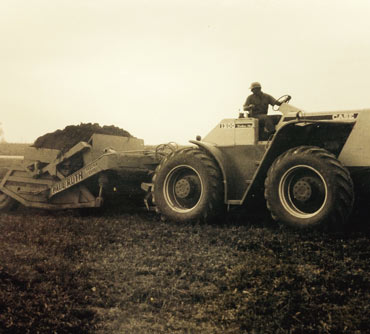 Paul Ruth on Case tractor w/earthmover